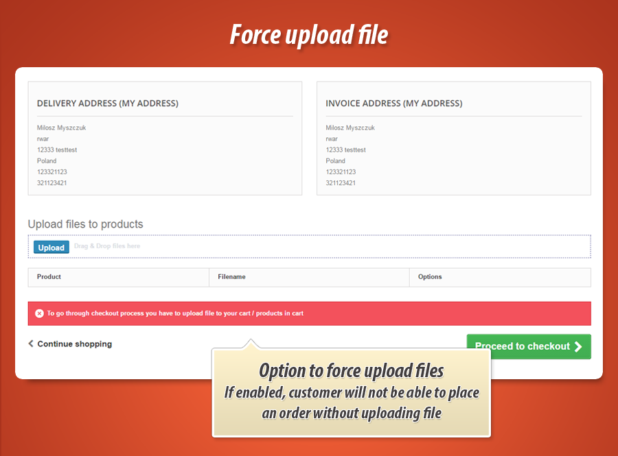 Image 5: Customer Files Upload