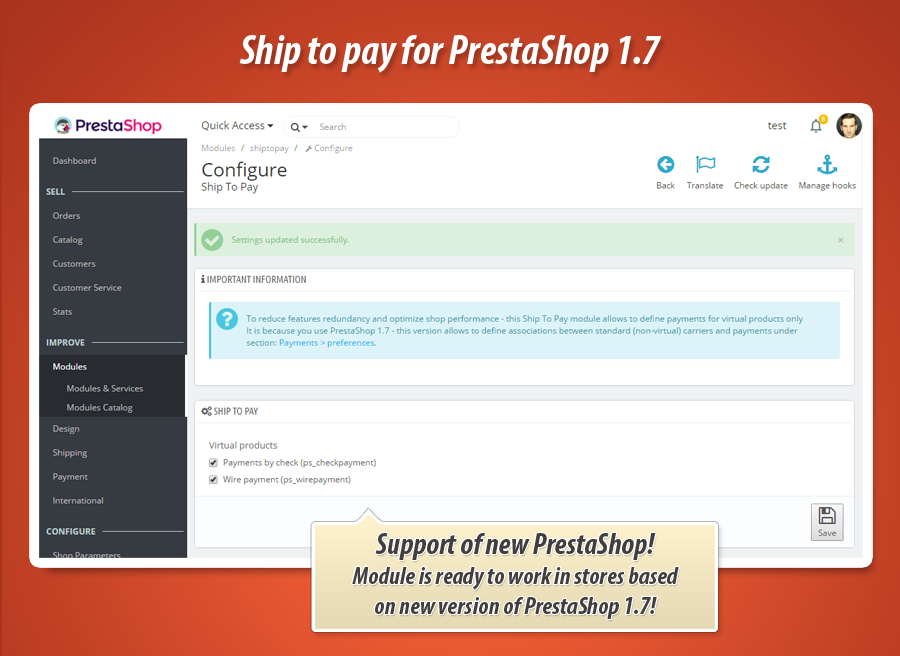 Image 1: Ship to pay + virtual products support