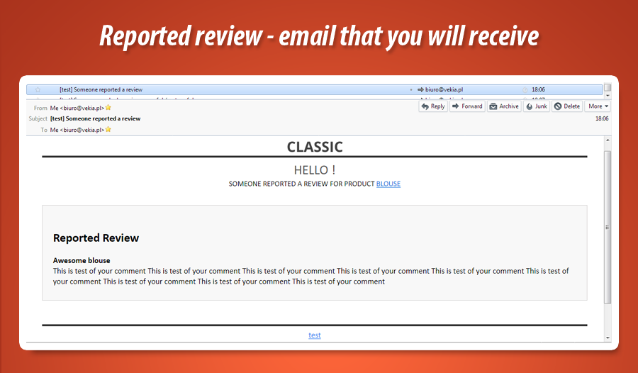 Foto 1: Recibir notificación sobre la revisión del producto