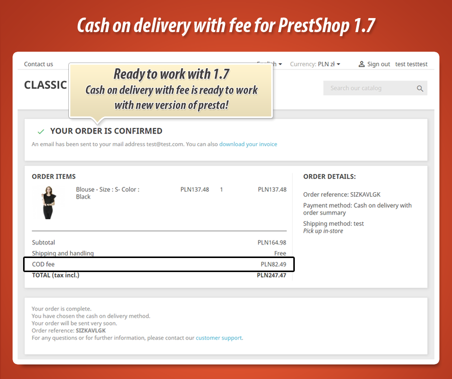 Image 12: Cash on delivery with order summary