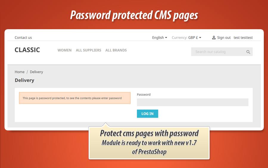 Zdjęcie 3: Strony CMS zabezpieczone hasłem