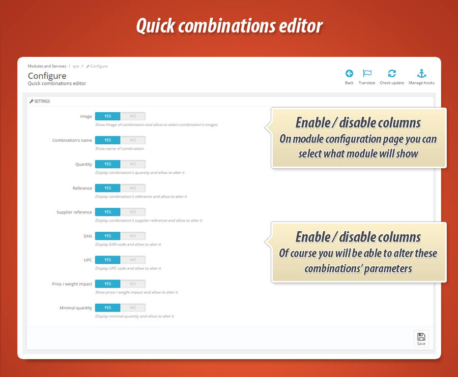 Zdjęcie 7: Masowa edycja kombinacji