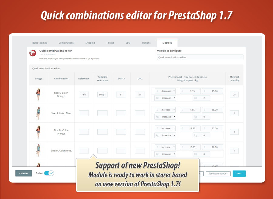 Zdjęcie 8: Masowa edycja kombinacji