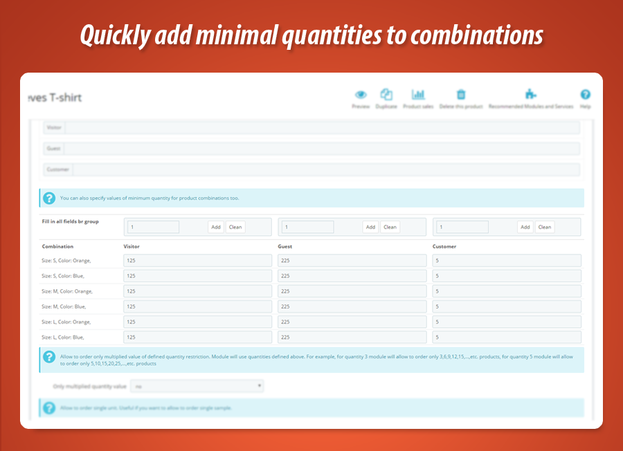 Foto 10: Cantidad mínima de producto