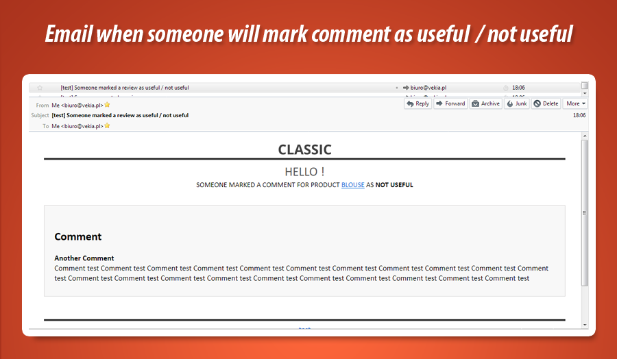 Foto 2: Recibir notificación sobre la revisión del producto