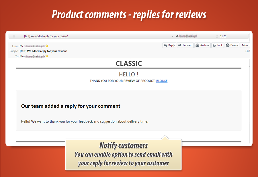 Foto 3: Antwort auf Produktbewertung hinzufügen