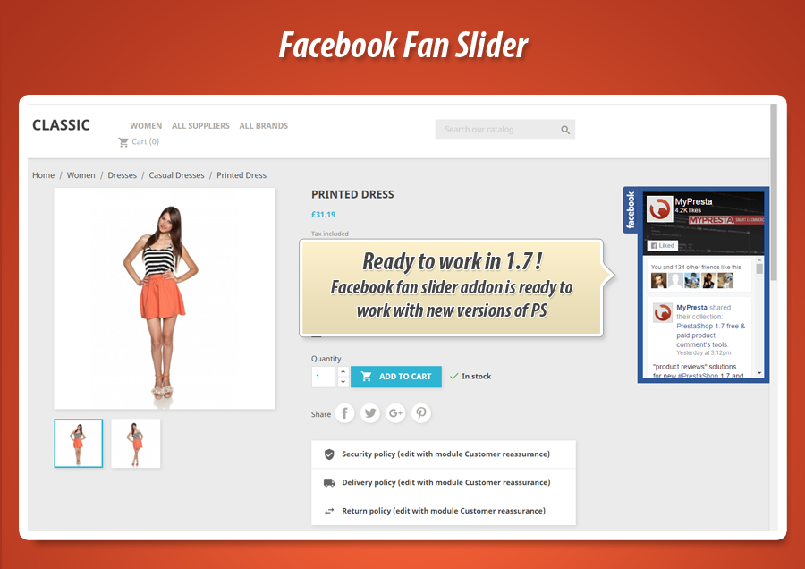 Zdjęcie 1: Facebook Fan Slider