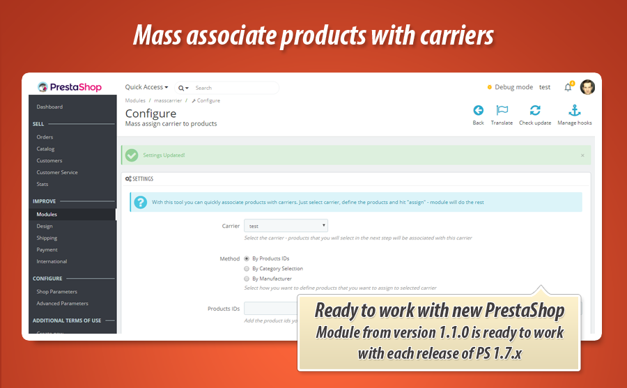 Photo 7: Attribuer transporteur en masse