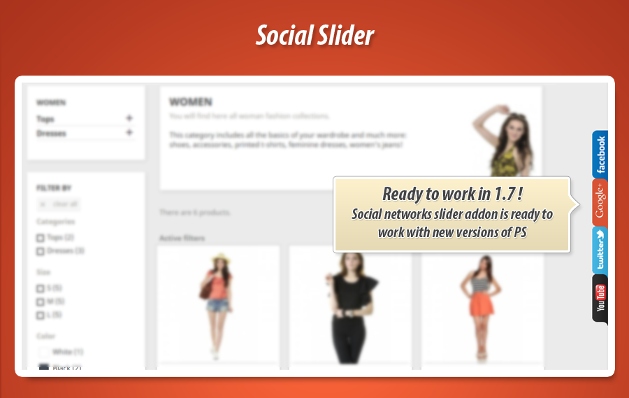 Zdjęcie 1: Social tabs slider