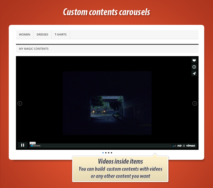 Image 3: Custom contents carousel
