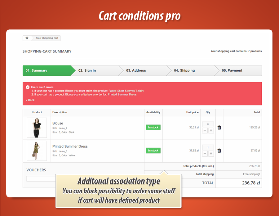 Zdjęcie 6: Reguły koszyka pro