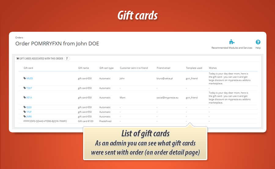 Foto 10: Tarjetas de regalo: vender códigos de cupón