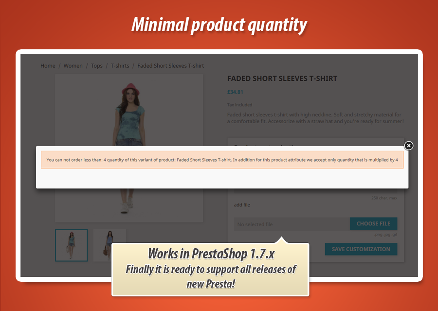 Foto 9: Cantidad mínima de producto