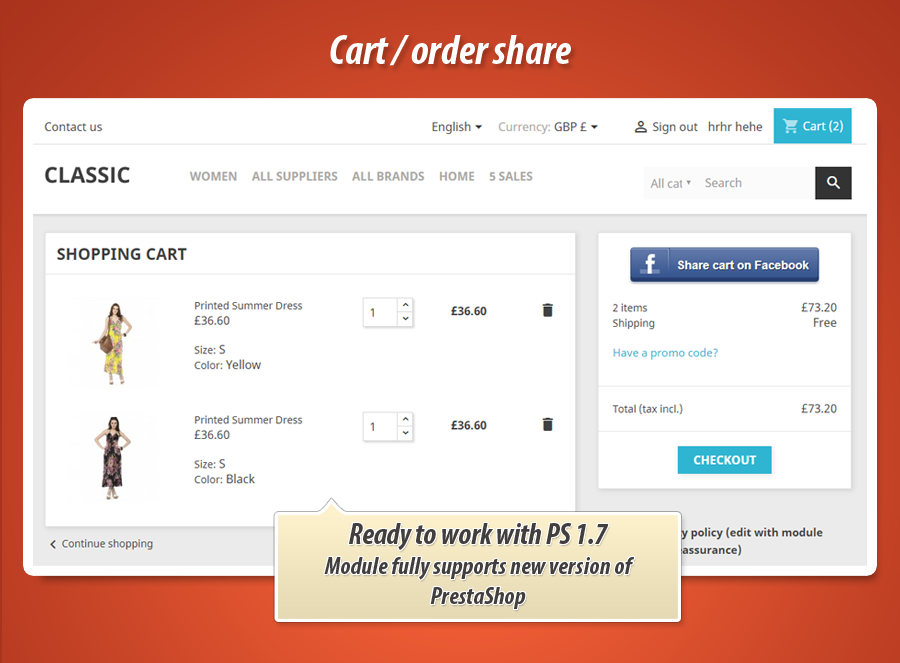 Zdjęcie 3: Facebook Cart Share + kod rabatowy