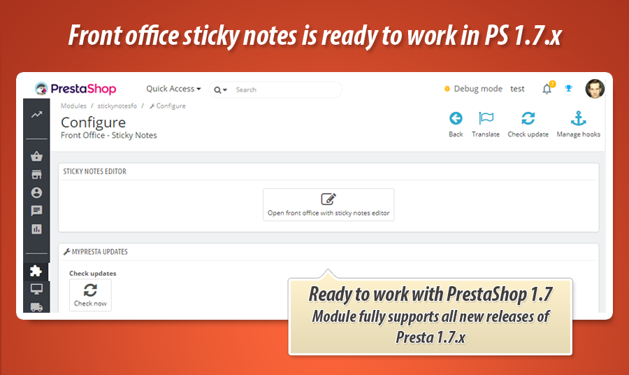 Foto 1: Aagregar notas adhesivas a la oficina principal de la tienda