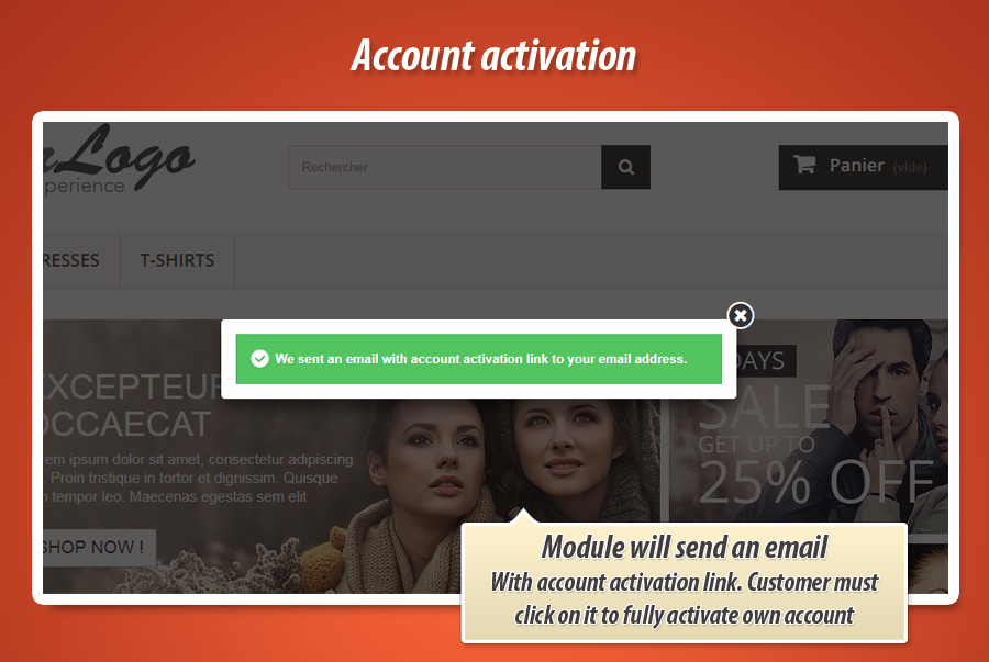 Foto 6: Activación de cuenta por enlace de correo electrónico