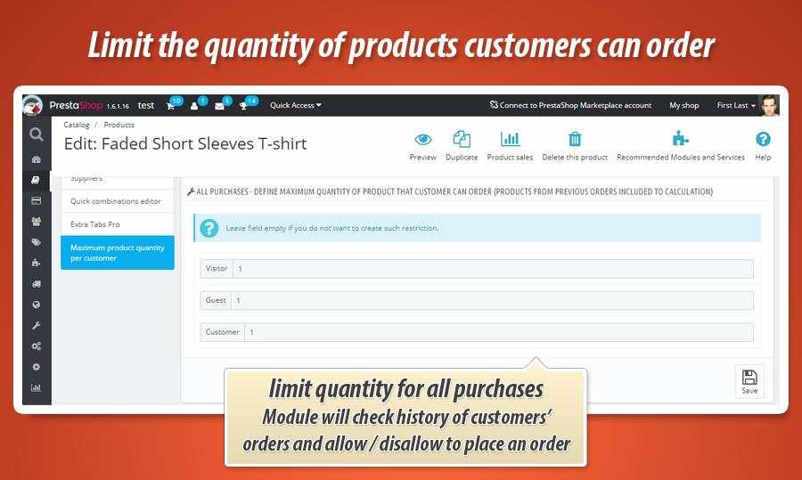 Image 11: Maximum product quantity