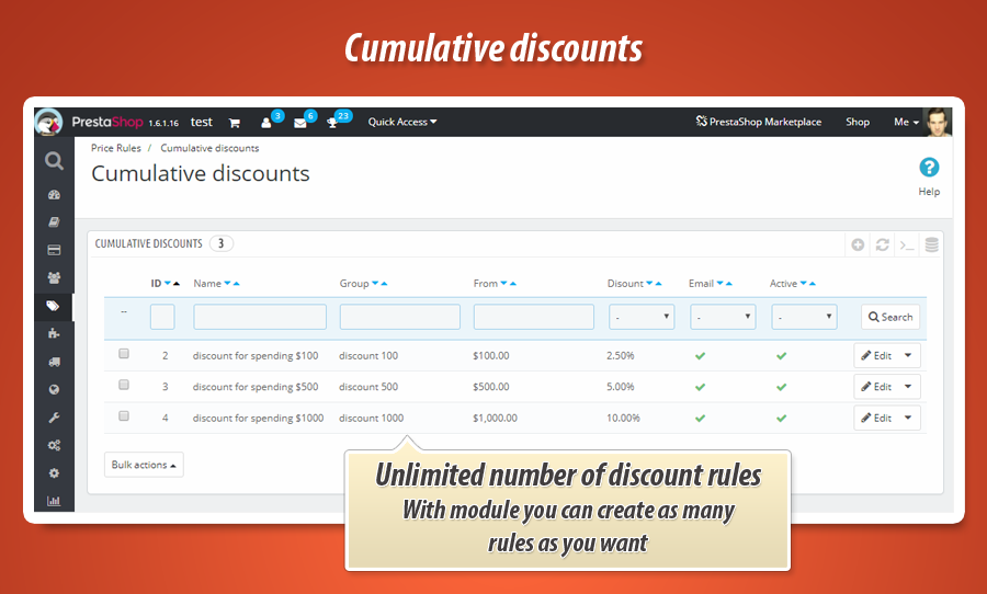 Foto 12: Sconti cumulativi