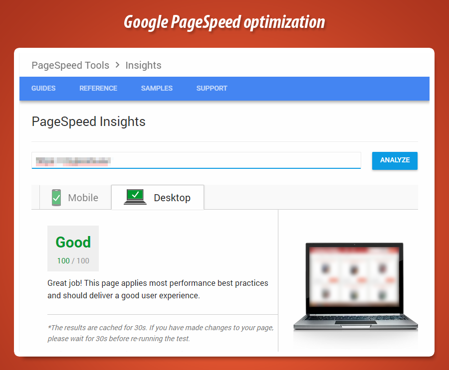 Optymalizacja google pagespeed insights