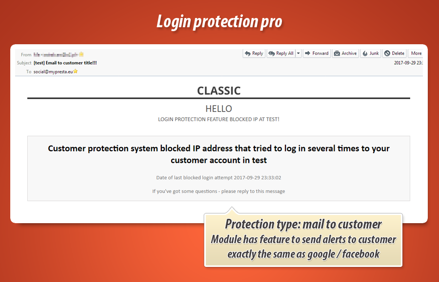 Foto 4: Protección de inicio de sesión pro
