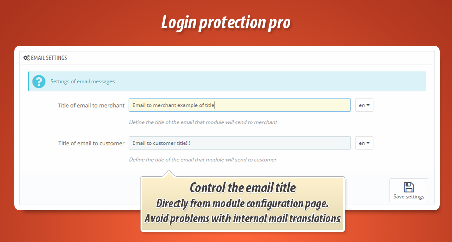 Foto 2: Protección de inicio de sesión pro