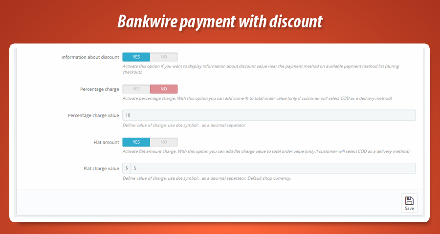 Foto 8: Pago por transferencia bancaria con descuento