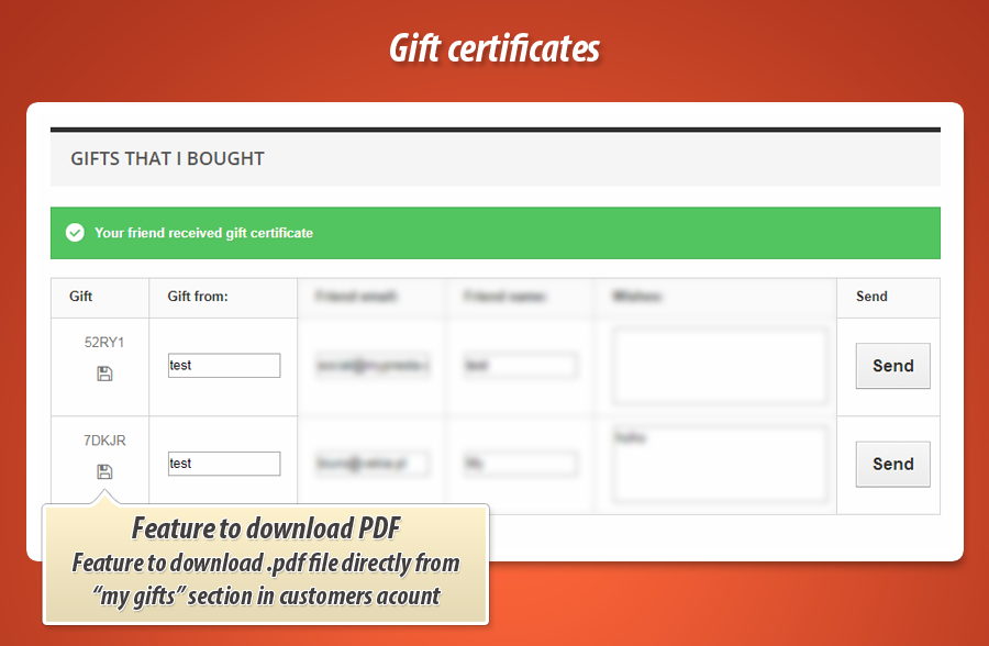 Foto 7: Tarjetas de regalo: vender códigos de cupón