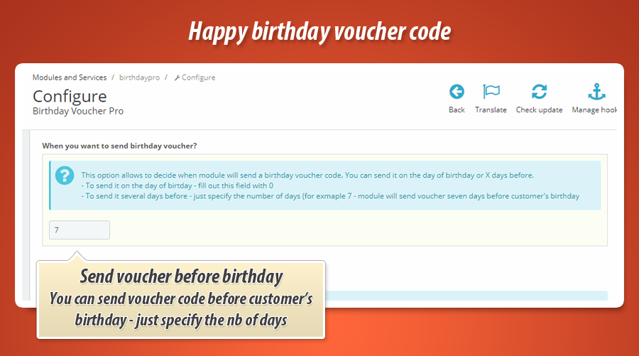 Foto 2: Código de cupón para cumpleaños
