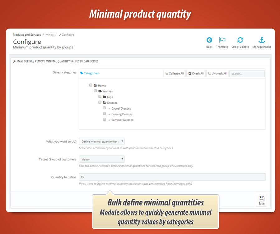 Foto 6: Cantidad mínima de producto