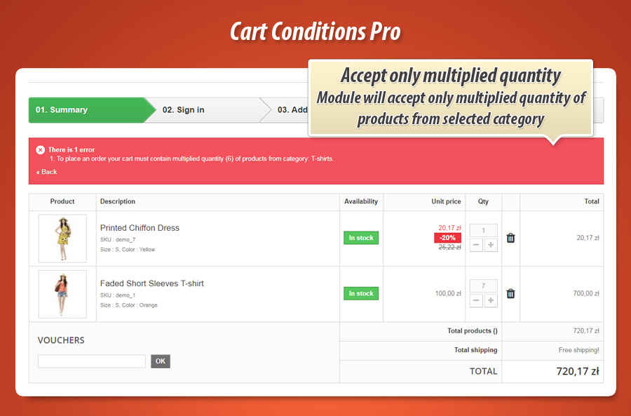 Zdjęcie 4: Reguły koszyka pro