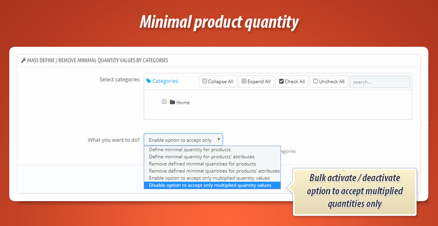 Foto 2: Cantidad mínima de producto