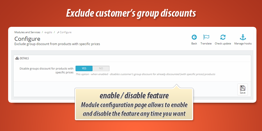 Foto 6: Gruppenrabatt von Produkten mit bestimmtem Preis ausschließen
