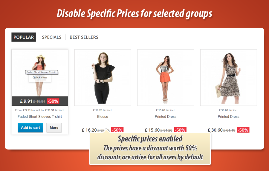 Kuva 2: Poista tiettyjen hintojen estäminen