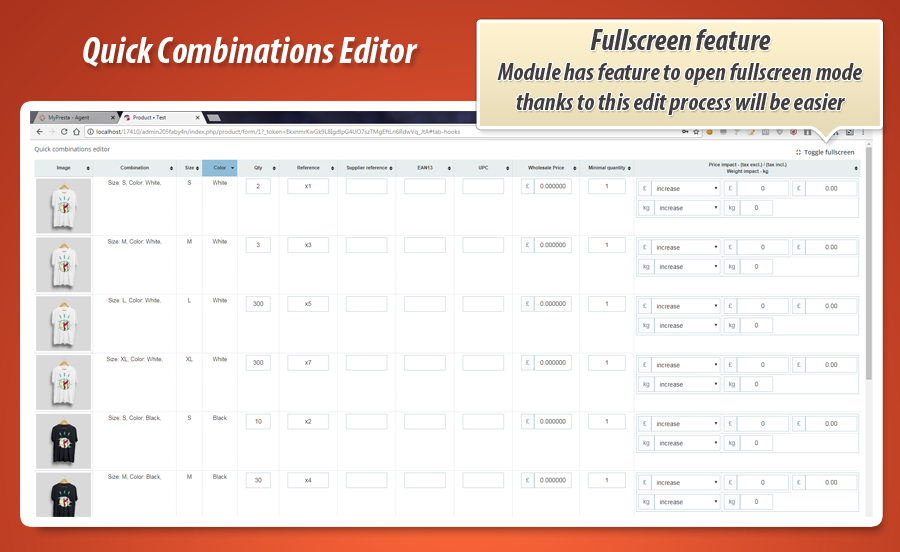 Zdjęcie 4: Masowa edycja kombinacji
