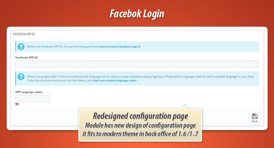 Foto 1: Login com Facebook