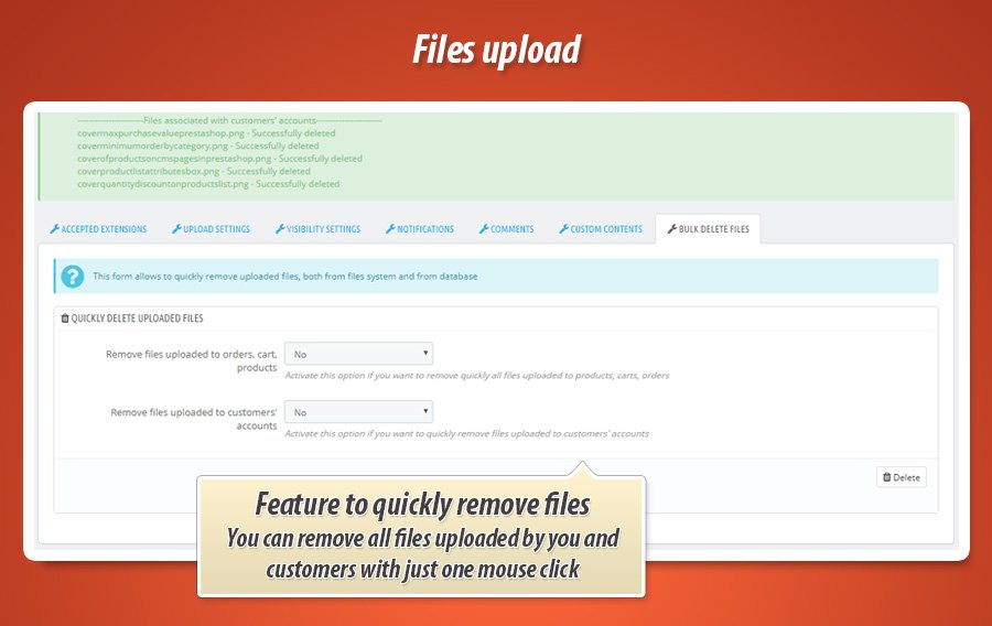 Image 2: Customer Files Upload