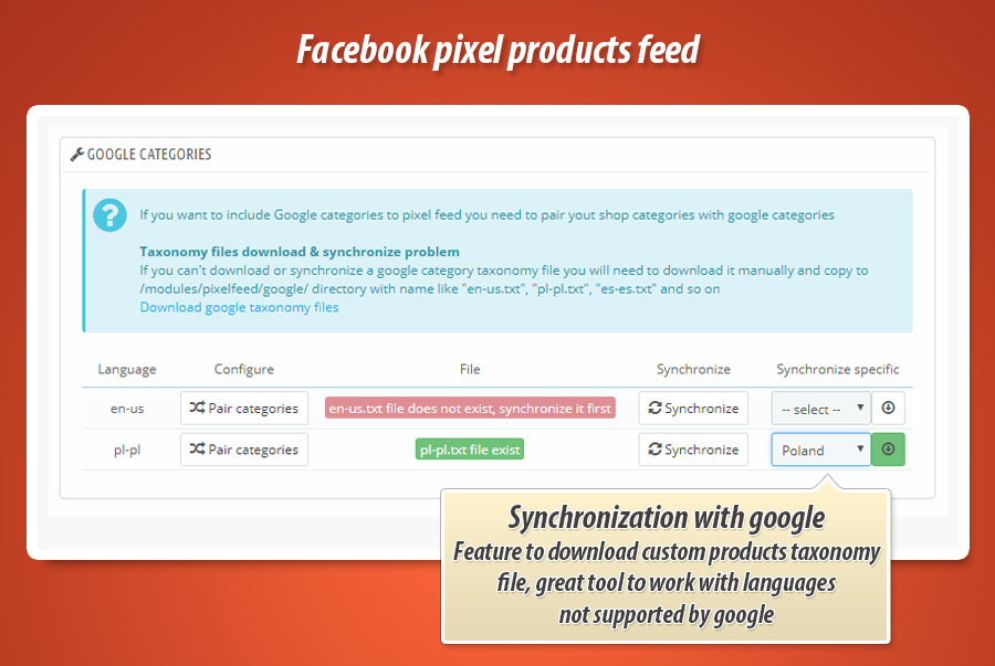 Foto 5: Exportar catálogo para anuncios dinámicos de píxeles de Facebook