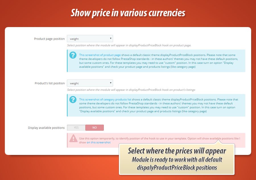 Zdjęcie 1: Wyświetlanie cen w różnych walutach