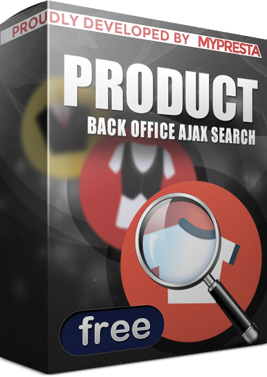Main module image Back office ajax product search