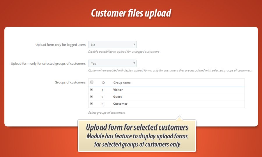 Image 1: Customer Files Upload