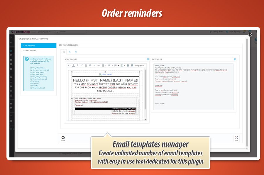 Foto 7: Enviar recordatorios sobre pedidos impagos