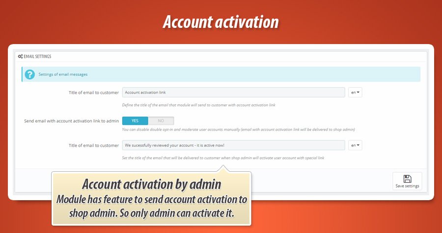 Foto 2: Activación de cuenta por enlace de correo electrónico