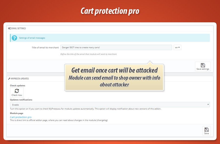 Foto 1: Protección de carro pro