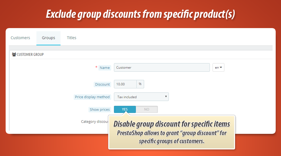 Zdjęcie 2: Wyłączenie rabatu grupowego dla specificznych produktów