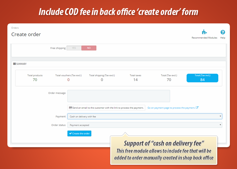 Image 1: Cash on delivery with order summary