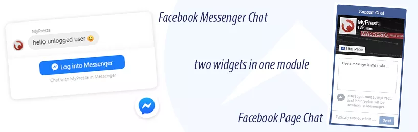 two widgets in one module facebook messenger