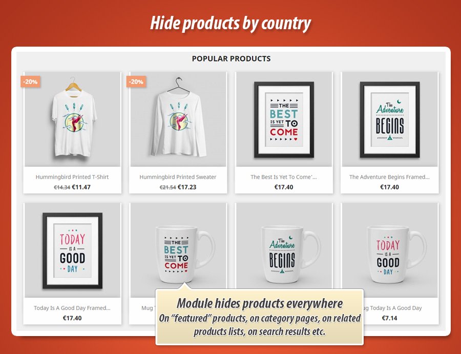 Foto 6: Ocultar Produtos por País (Geolocalização)