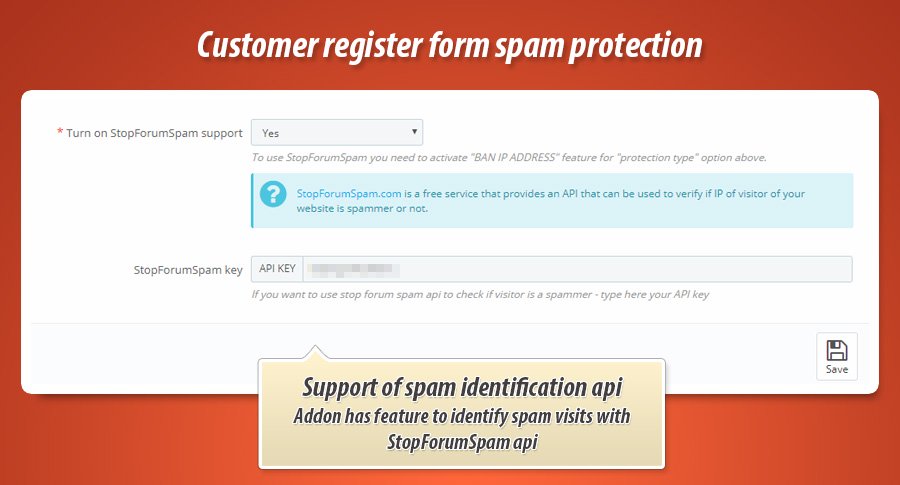 stop forum spam in prestashop module
