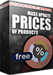 PrestaShop Free mass products prices update Mass prices update is a free module that allows you to quickly alter prices of selected products. Thanks to this module you will be able to mass increase or decrease prices of all products in your shop by defined percentage value. Module updates all products in bulk.