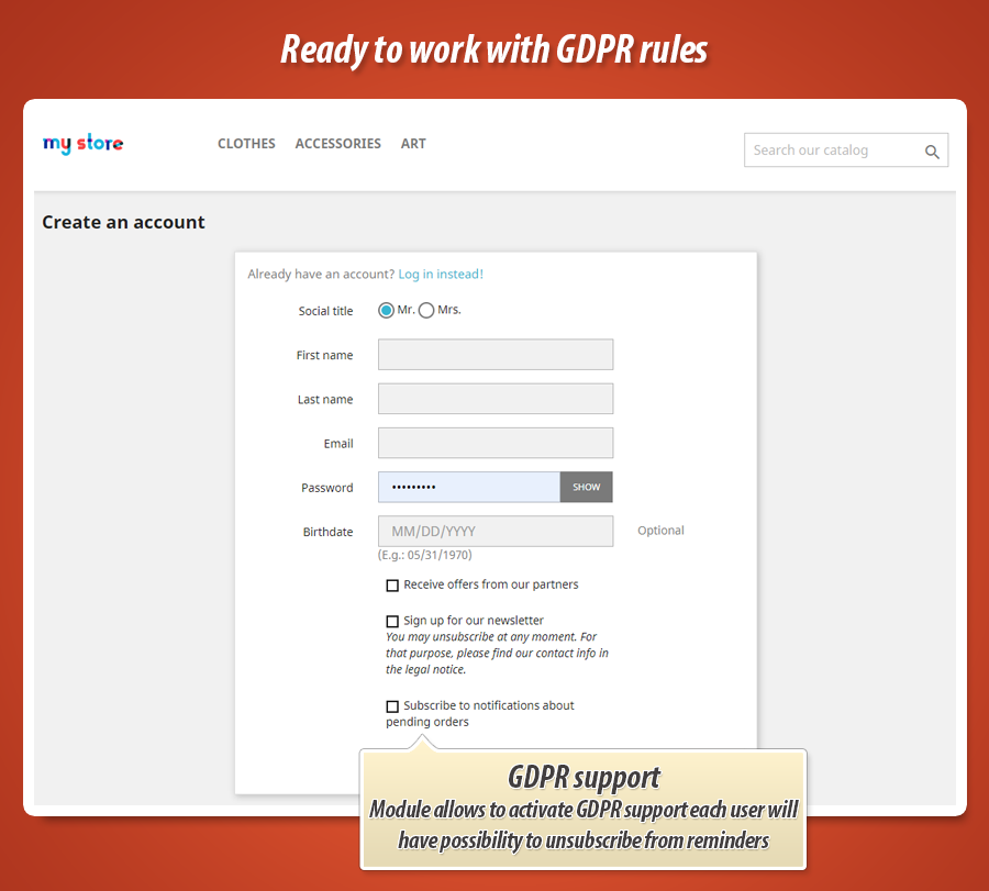 Foto 5: Enviar recordatorios sobre pedidos impagos